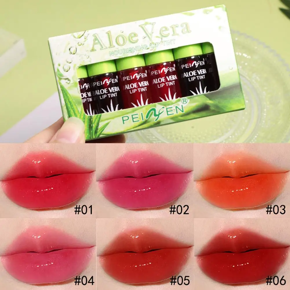 6 colors Moisturizing Glitter Lip Glaze - Alluring Pink Lip Gloss Liquid Lipstick for Girls Gifts