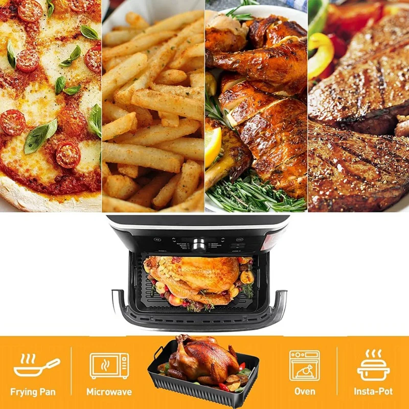 10.4L Reusable Silicone Air Fryer Liners For Ninja AF500 Silicone Liners Air Fryer Accessories