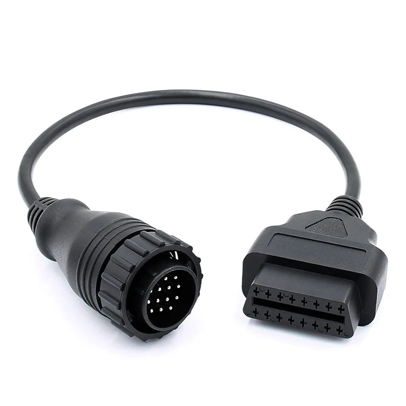 Car 14 Pin Connector OBD-2 Cable Female OBD-2 Jack to Male Car Diagnostic Auto Tool Extension Cable