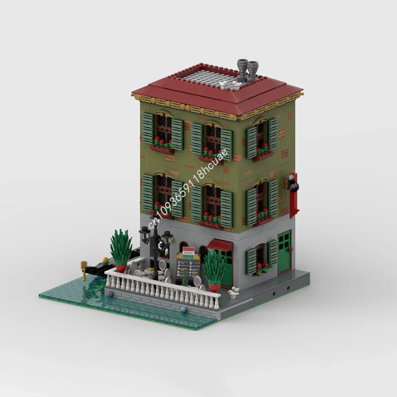 10097 elementów MOC Kanal Grande Wenecja Modularny Model Klocki Konstrukcyjne Prezenty Świąteczne Architektura Zabawki do Składania DIY Urodziny dla Dzieci