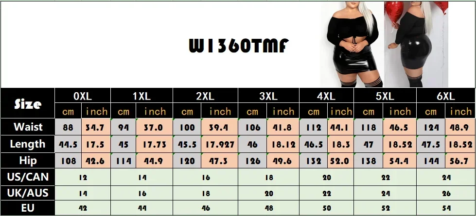 Glänzender Schwarzer PVC-Latex-Minirock für Damen, Übergröße, Figurbetont, Hohe Taille, Party-Clubwear, Nachtwäsche, Schlanke Passform, Heißer Verkauf, Elegante Mode – Detail 1