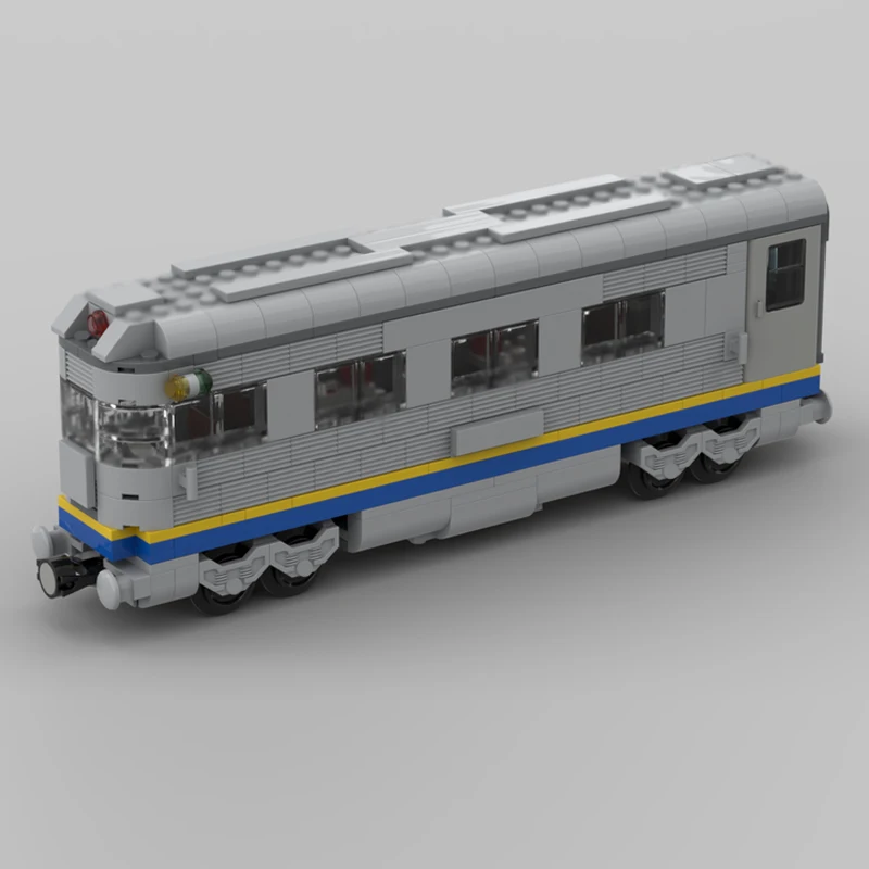 City Car Model MOC Building Bricks Passanger Train Observation Car Modular Technology Children Holiday Gifts Assemble Toys Suit