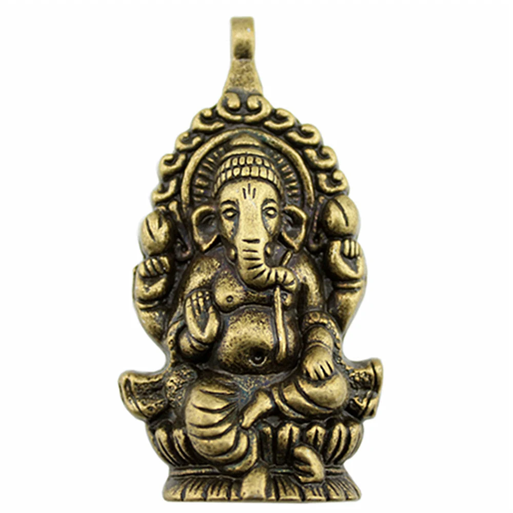 1pcs/lot Ganesha Buddha Elephant S Charms For Jewelry Making Car Pendant