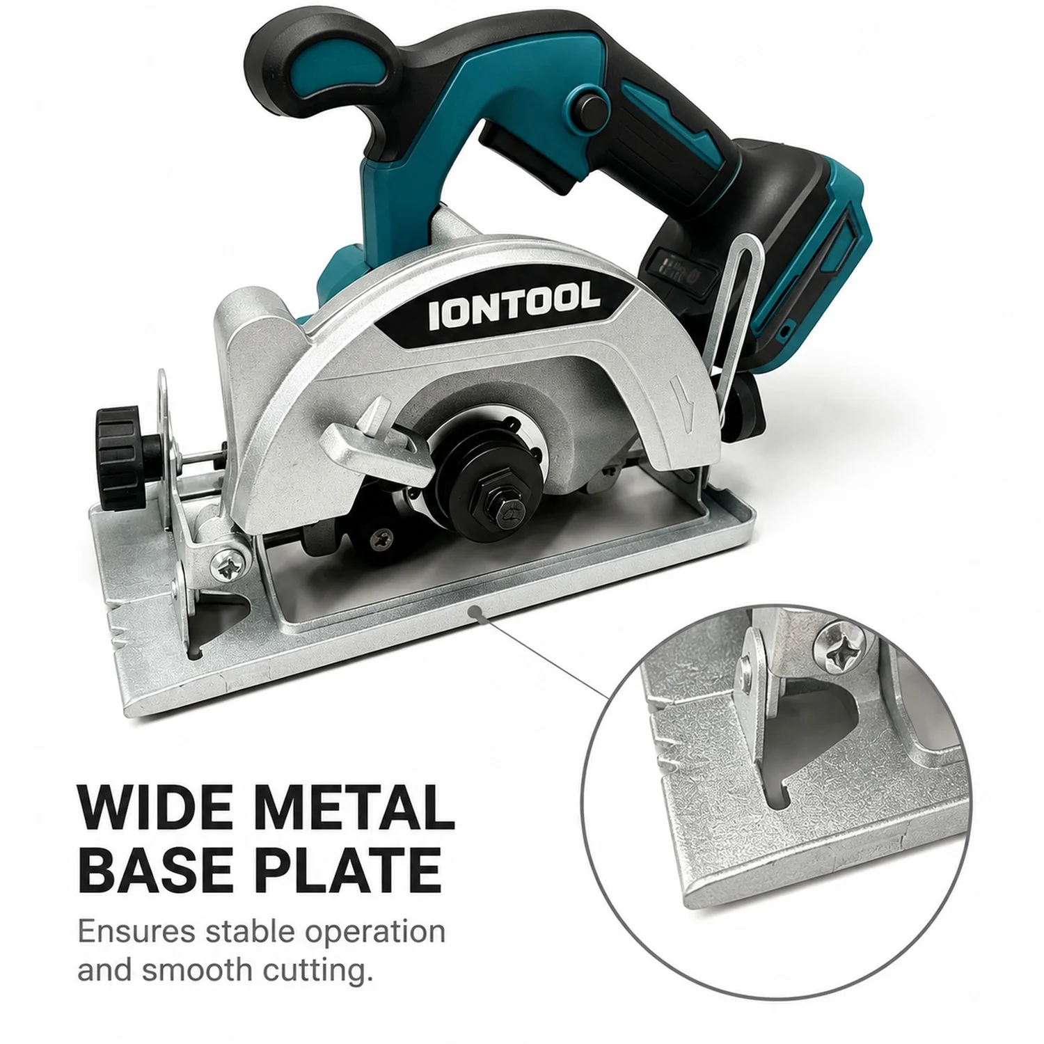 IONTOOL Durable Cordless Circular Saw 12500rpm For Timber Batten Cutting and Wood Strip Trimming and Plank Sizing Power Tool