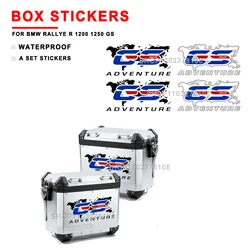Luggage Aluminium Trunk Cases Stickers For BMW 40 YEARS R 1200 1250 GS RALLYE R 1200 1250 GS BMW TRIPLE BLACK R1200 1250 GS