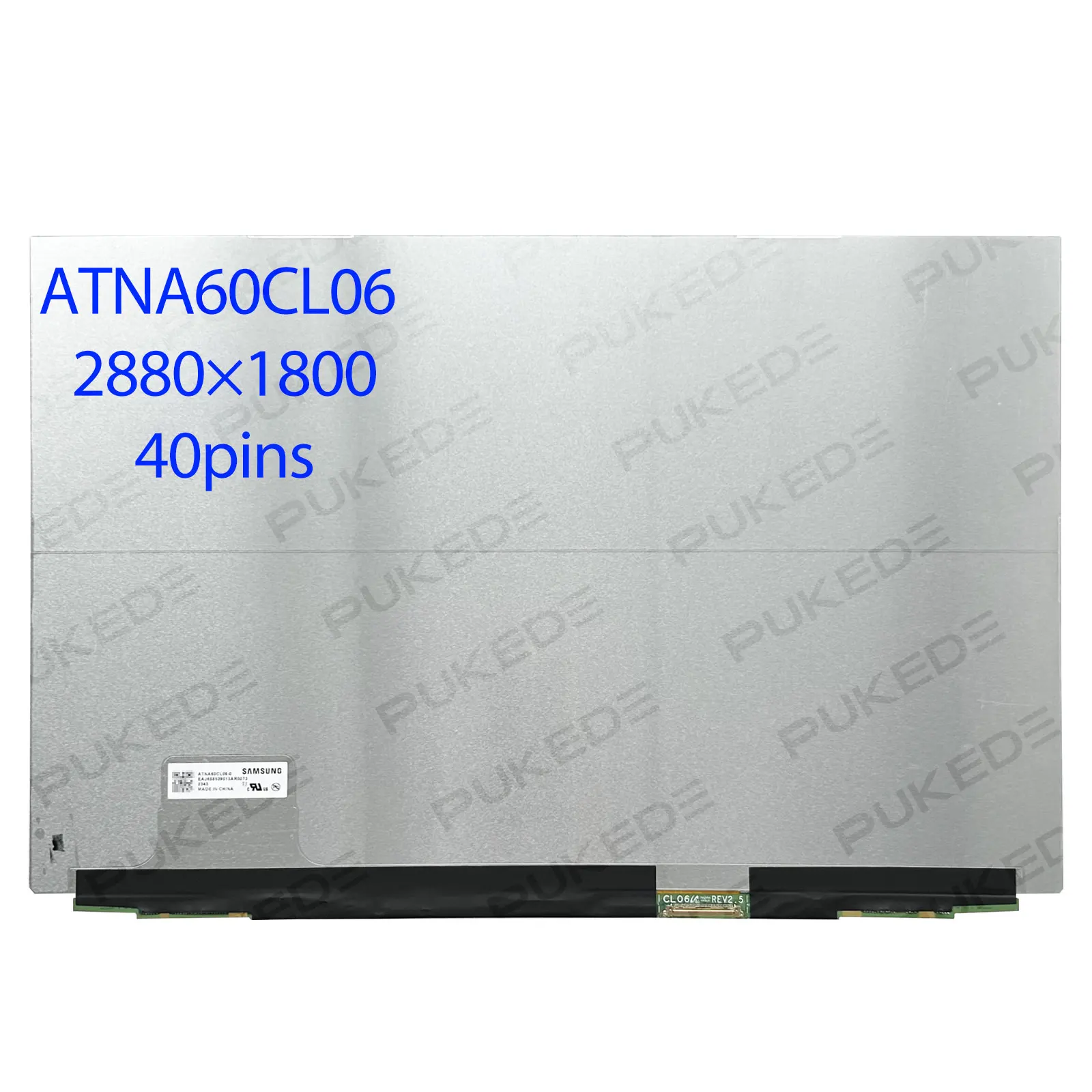 

Оригинальный 16,0-дюймовый 120 Гц OLED ЖК-экран для ноутбука ATNA60CL06 ATNA60CL06-0 Замена панели дисплея 2880 × 1800 EDP 40Pin