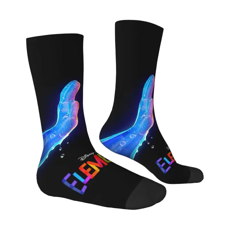 Custom Elemental Film Dress Socks Mens Womens Warm Funny Novelty Ember Lumen Crew Socks