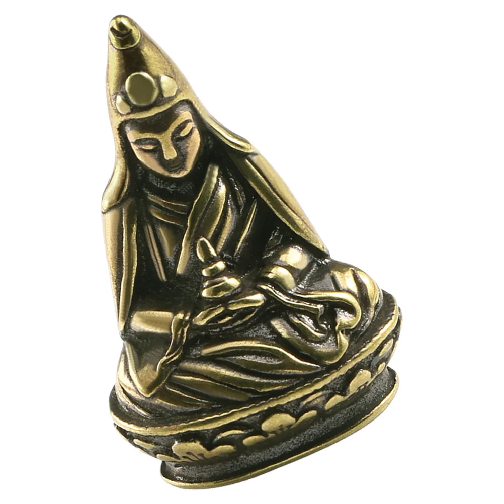 Copper Avalokitesvara Statue Vintage Decor Exquisite Carvings Home Room Desk Tabletop Adornment Avalokitesvara Statue Outdoor