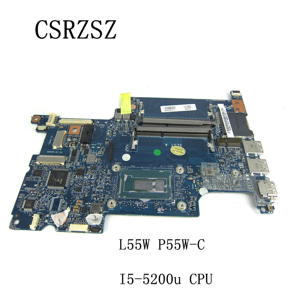 

CSRZSZ H000087010 TRCU MB REV 2.2 Mainboard For Toshiba Satellite L55W P55W-C Laptop motherboard i5-5200u CPU Tested worked