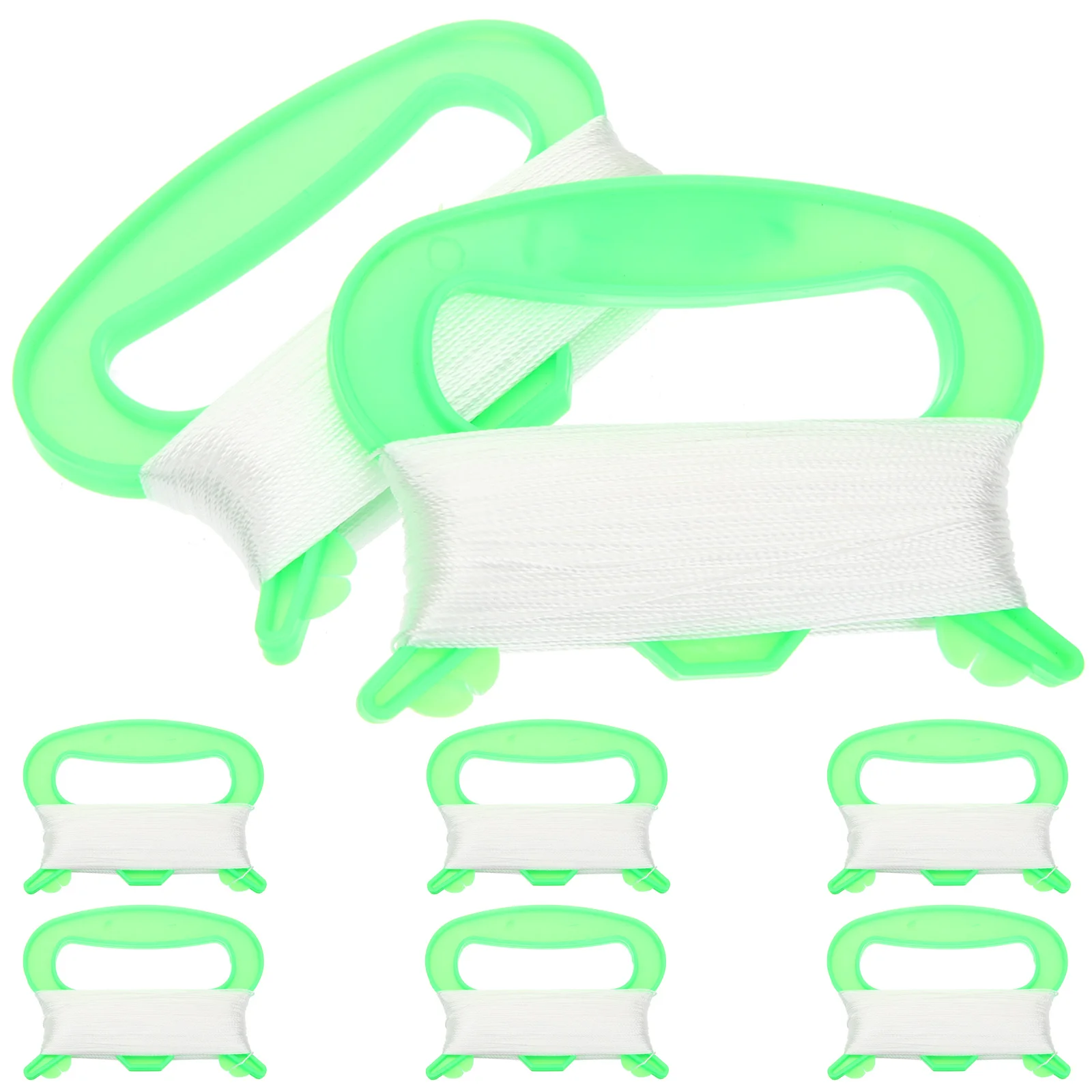 

8 Pcs Kite Handle Reel Winders Spool Small Plastic Grips Flying Child Accessories Easy Control Outdoor Toys