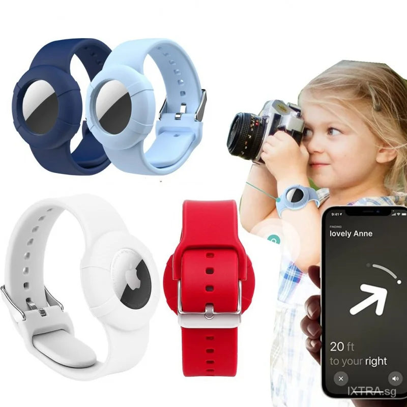 

Airtag Wristband Compatible with AirTag,Soft Adjustable Airtag Bracelet, Airtag Watch Band for Kids Toddler Baby Children Elders