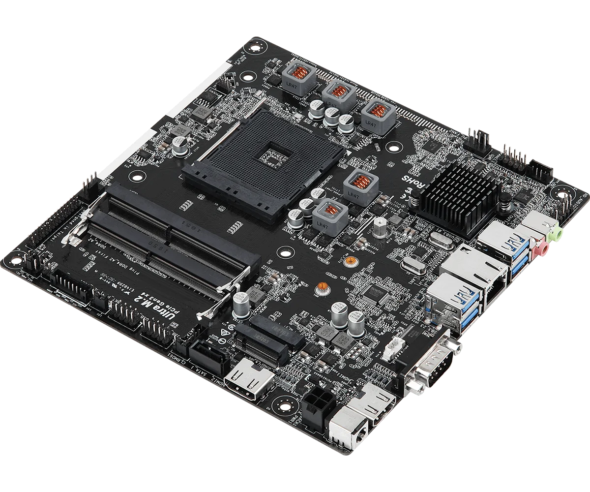 Imagem -03 - Asrock A320tm-itx Mini Itx Amd A320 Placa-mãe Am4 2xddr4 So-dimm Suporte Ryzen 3200g 3000g 2400g 2200ge A6-9550 Cpu