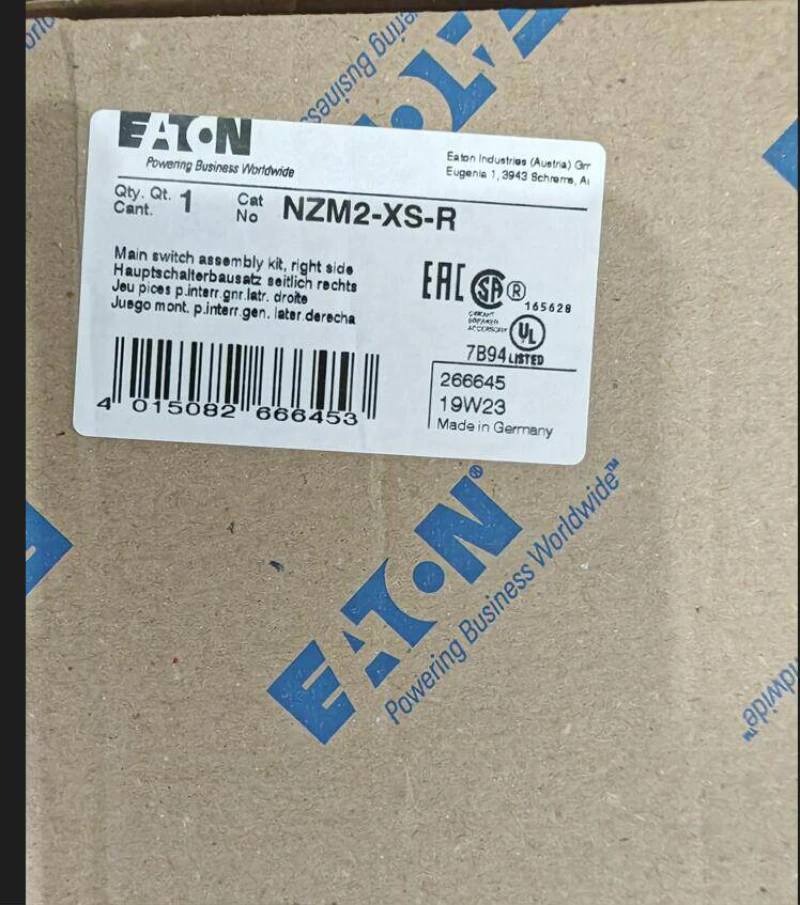 NZM2-XS-R Right Side Main Switch Assembly Kit IP66 For NZM2 Series MCCB w/ Rotary Handle, Extension Shaft & Warning Plate
