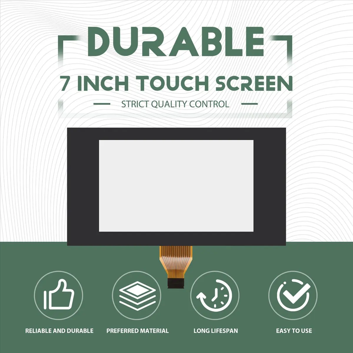 Super Sale 7 Inch 30 Pins Car Glass Touch Screen Panel Digitizer Lens for Peugeot 308 308S 408 Car Radio DVD Player GPS Navigati