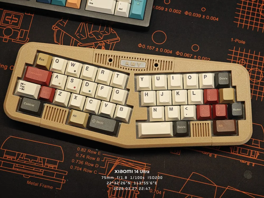 Minor Alice 40% Keyboard Costom Wired Hotswap QMK VIAL Mini Retro Mechanical Keyboard Satellite Switch Office Gaming Accessories