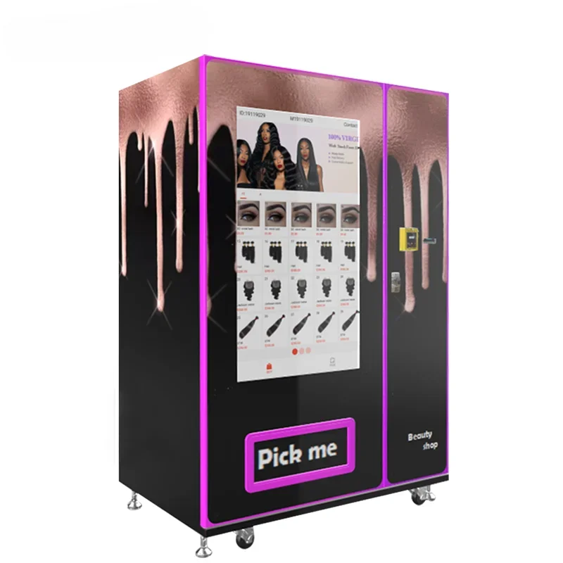 lash hair beauty vending machine with 49 inch touch screen