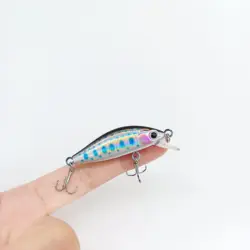 DUODUOYU 1PCS Sinking Minnow 45mm 4.5g Fishing Lure Micro Artificial Hard Bait Longcast Wobblers for Trout Bass Pike Tackle