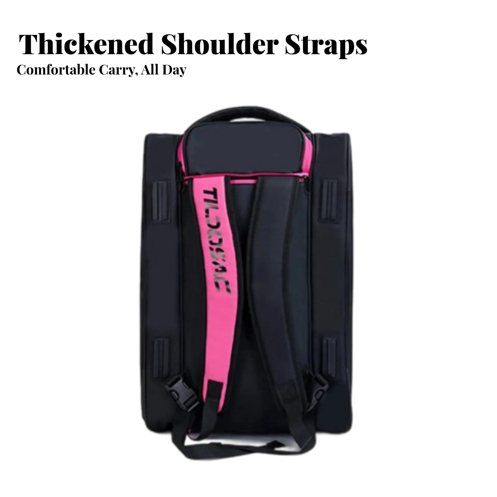 

Вместительная сумка для бадминтона: легкая и долговечная сумка для ракеток, рюкзак для пиклбола с регулируемыми мягкими лямками