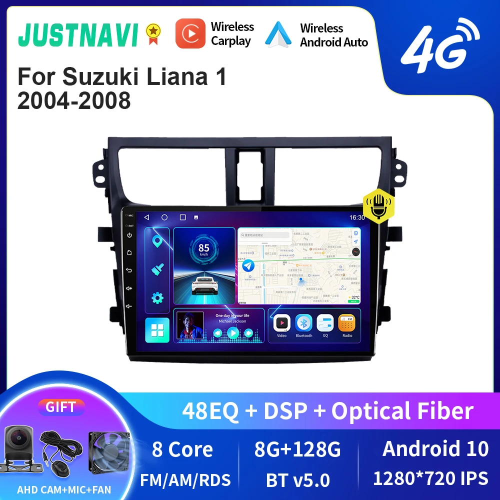 

JUSTNAVI QT10 Android 10.0 Car Radio For Suzuki Celerio Alto 2014-2018 Car Multimedia Video Player 2din Carplay GPS Navi