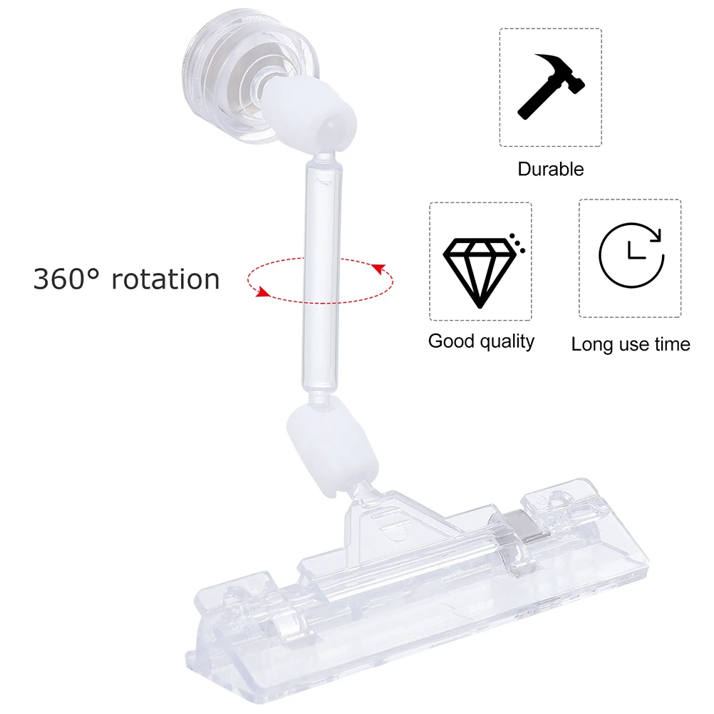 

5Pcs Price Tag Supermarkets Display Clips Promotional Label Clamps Tag Clips Lightweight Portable New Material Banquet Desk Sign