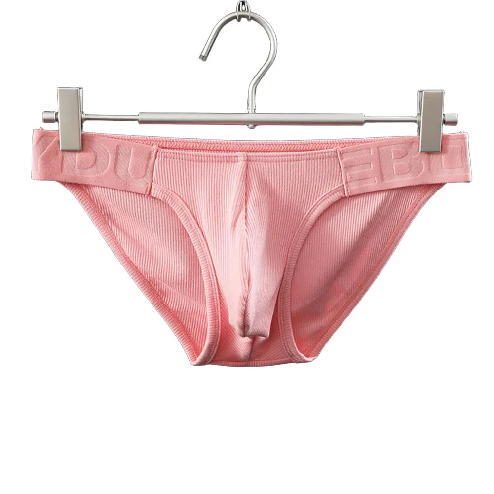 For Everyday Use XL 2XL Ribbed Briefs Breathable Classic Style Briefs Low Rise Underpants Ribbed Design Briefs