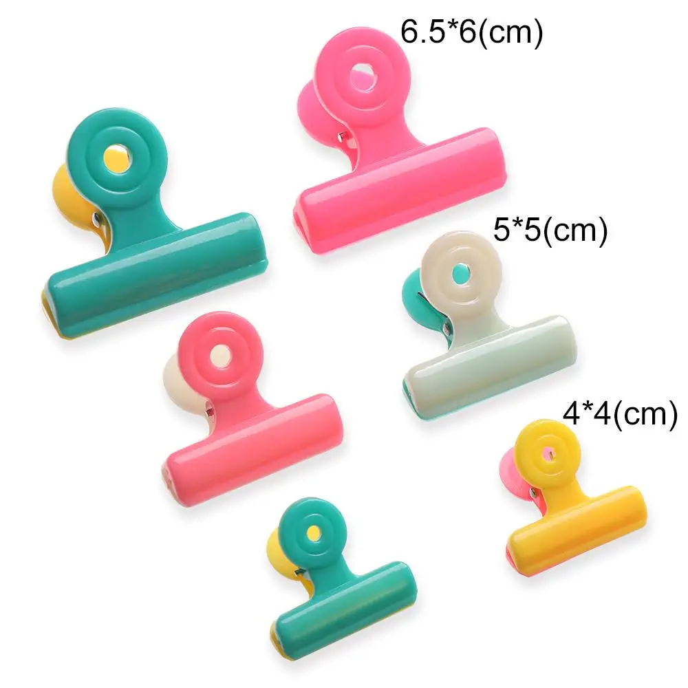 5Pcs Photo Office Accessories Multifunction File Holder Clamps Bag Chip Clip Fresh Food Clips Tight Seal Grip