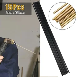 15 Pcs Welding Rods ABS Plastic Welder Rods 3mm Triangular Head For Motorcycle Motorbike Fairings Repairs Welding Supplies