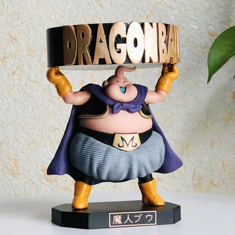 Dragon Ball Z Anime Action Figure, Majin Buu, modelo de vinil, Artware, ornamento de mesa, Cool Toys, modelos, cinzeiro distintivo, 13cm