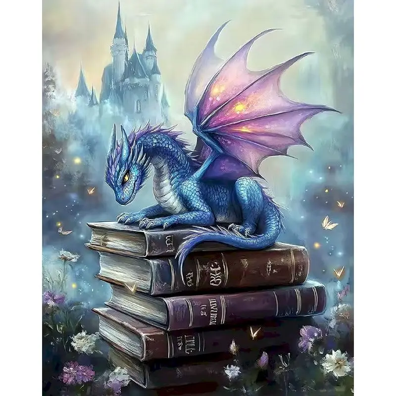 

GATYZTORY Dragon Painting By Numbers Frameless Paint With Numbers Animal Canvas for Painting Kits On canvas Diy Gift