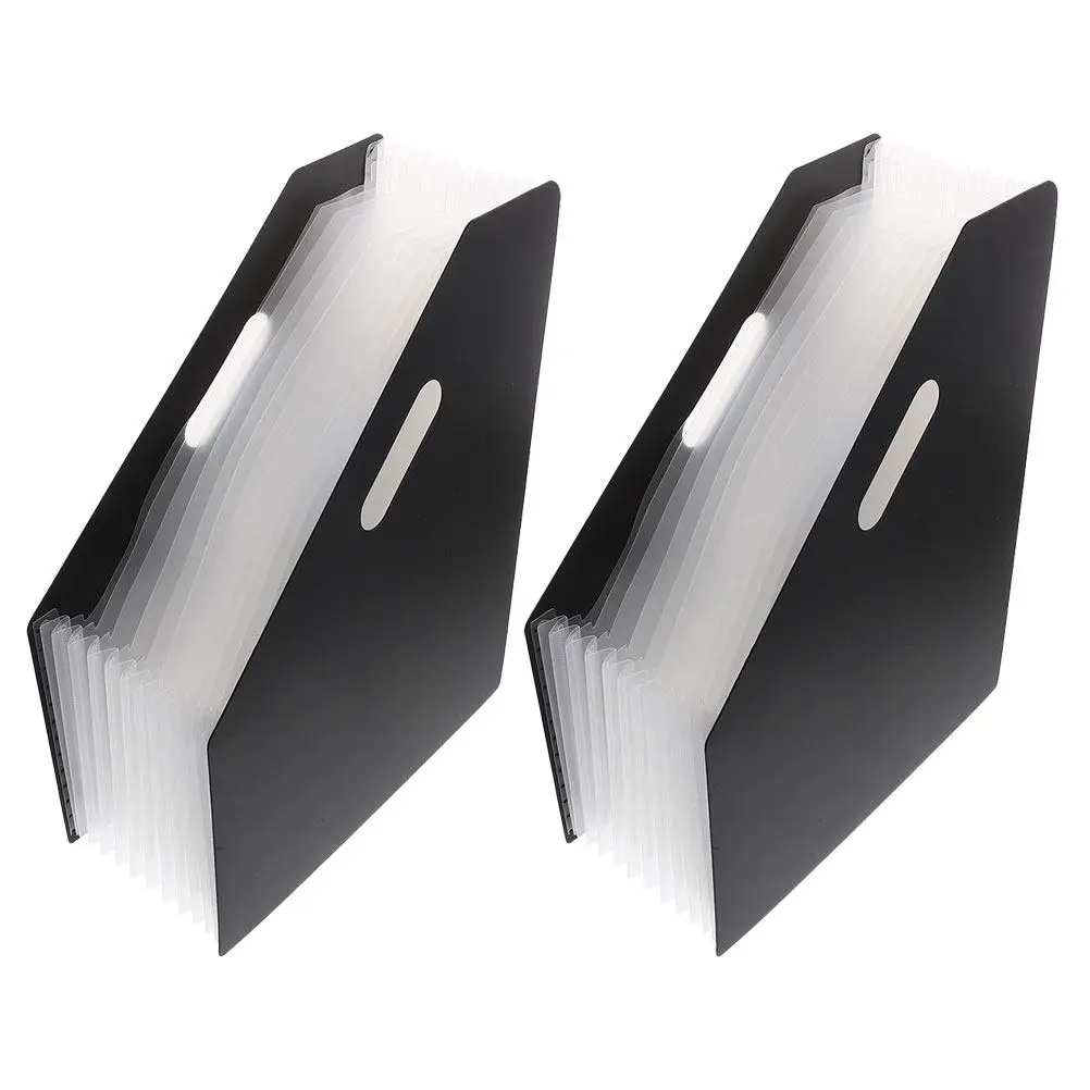 

Набор из 2 вертикальных папок-гармошек для документов, органайзер для офисного стола, компактный штабелируемый держатель для файлов, система хранения документов