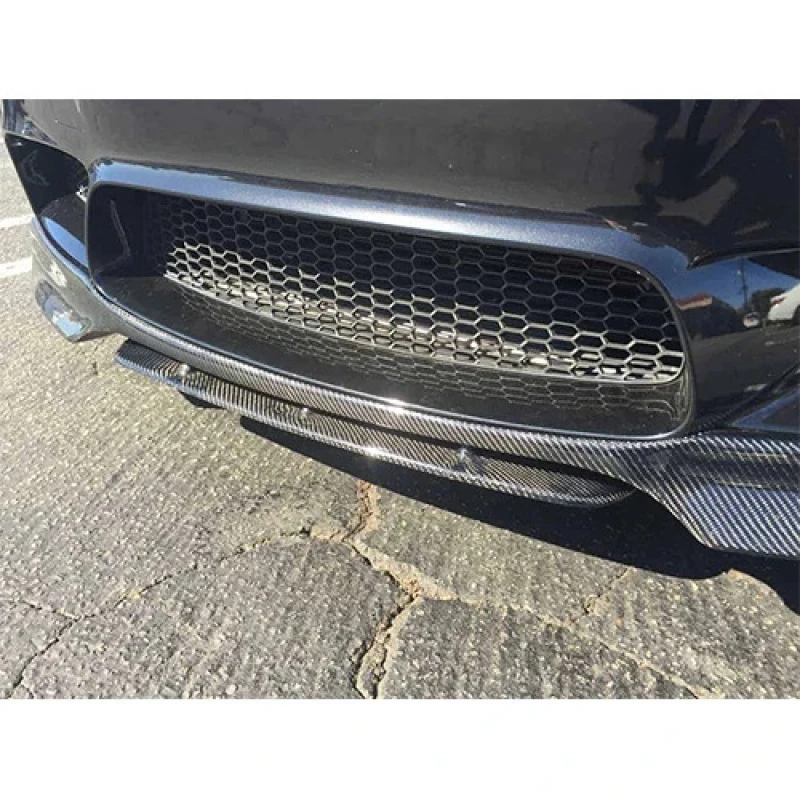 Hot Selling New V Style Carbon Fiber Front Bumper Add-on Lip (2pcs) 2011-2016