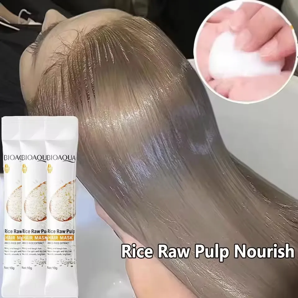 

Magical Keratin Hair Mask 5 Seconds Repair Damaged Frizzy Hair Soft Smooth Shiny Rice Nutrition Moisturizing Nourish Hair Care
