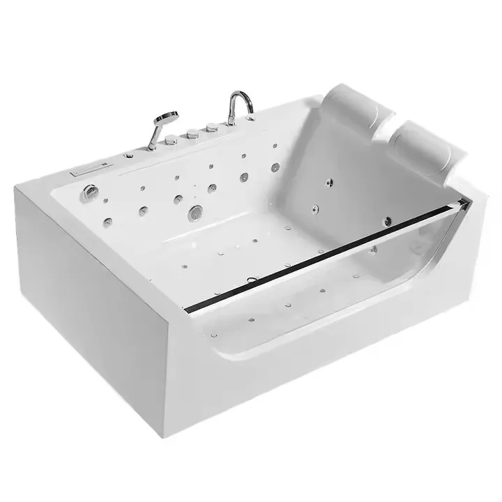 -For  manufacturer double couple large apartment acrylic jacuzzi intelligent rectangular waterfall surf bathtub*