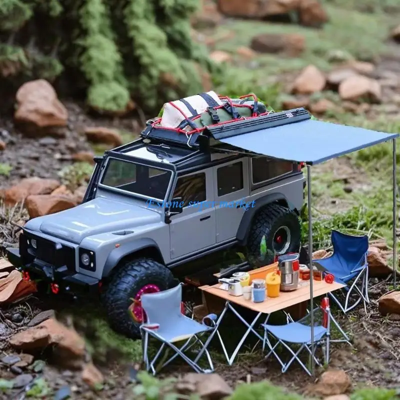 

090B Metal Roof Tent For 1/18 Scale Remote Control Model Car Enhances Realism And Durability With Waterproof Coating