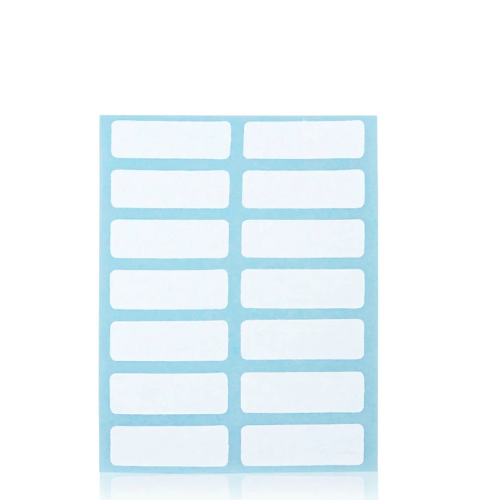 

6 Pcs Self-adhesive Label Classification Sticker Lable Name Blank Stickers White