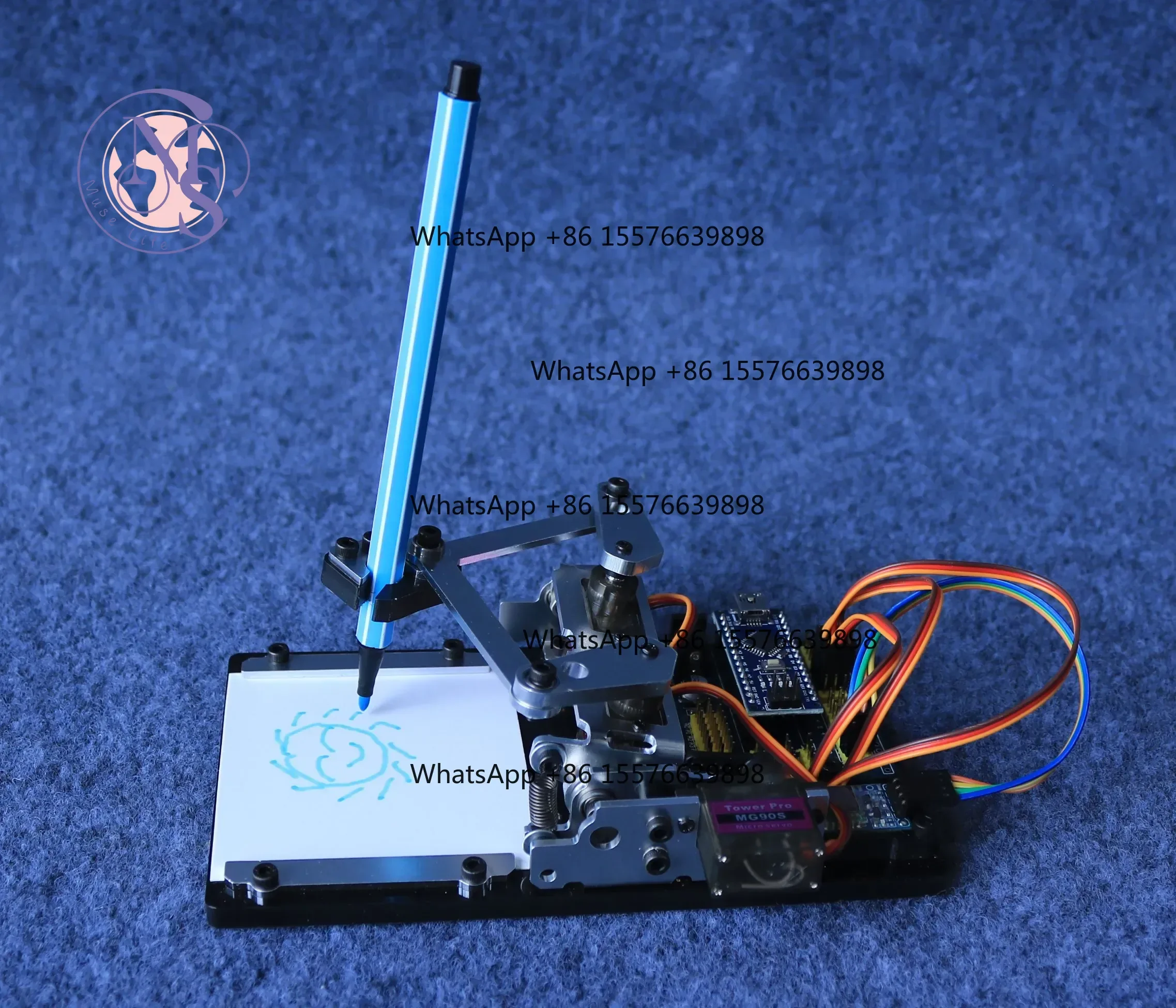 APP Controlled Drawing Robotic Arm Kit, Arduino Programming Educational DIY Learning Set