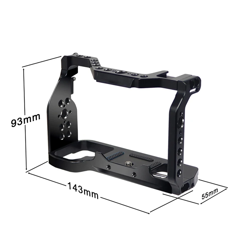 BGNing A7C2 A7CII A7CR Schnellwechselplatte L-Halterung Holzgriff Vollständige Abdeckung Kamerakäfig für Sony A7C SLR Handgriffhalter – Detail 31