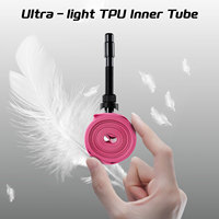 NPY Aluminium Alloy Nozzle Tpu Inner Tube External Thread Tube 700x18-32c Road Bike Inner Tire Removable Cores Tyre Accessories