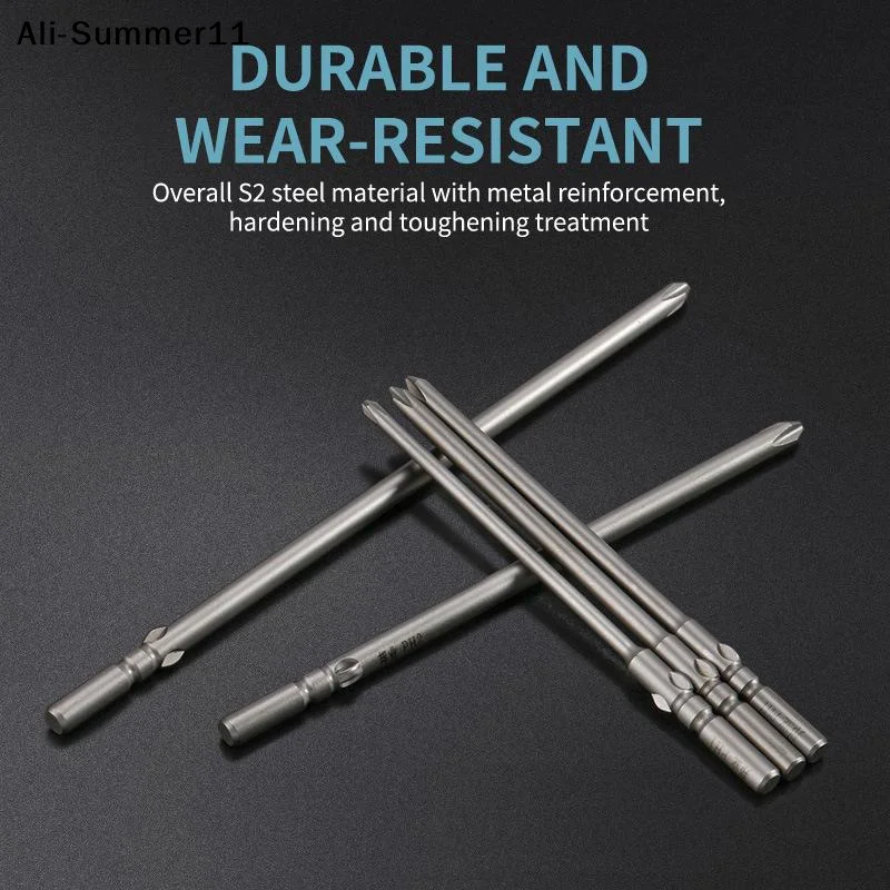 【Wp】Punta de destornillador de 60 mm de longitud, varios tamaños, material S2, punta de destornillador eléctrico, punta eléctrica antideslizante de alta dureza