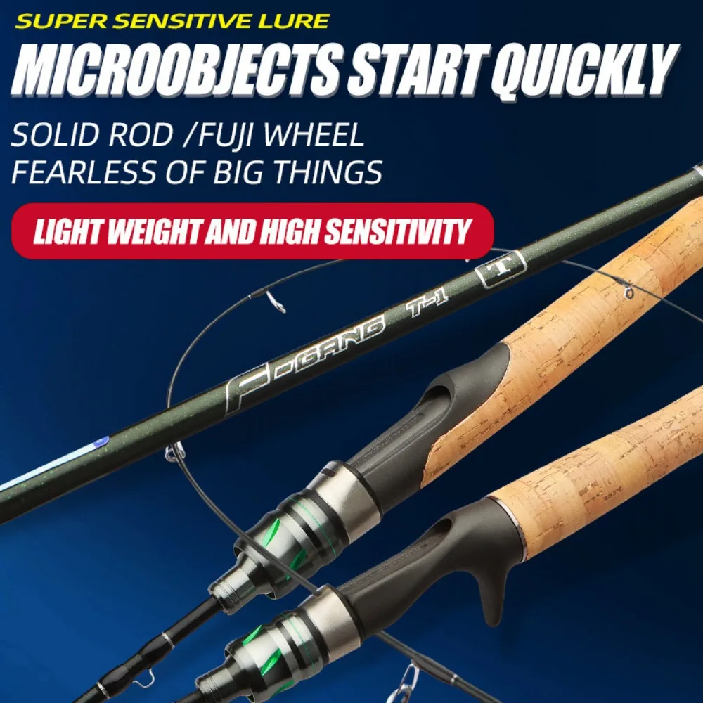 Catapult Micro Matter 1.29mUL Horsemouth Rod, Solid Rod Slightly Carbon Lightweight Lure Rod, Eel/warped Mouth Fishing Rod