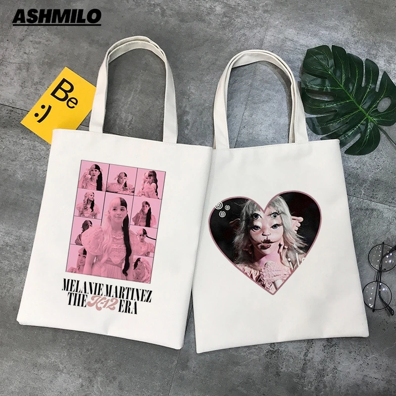 Women Shopper Kawaii K-12 Melanie Martinez Foldable Canvas Women\'s Eco Shopping Bag Hand Bag Canvas Casual Bag