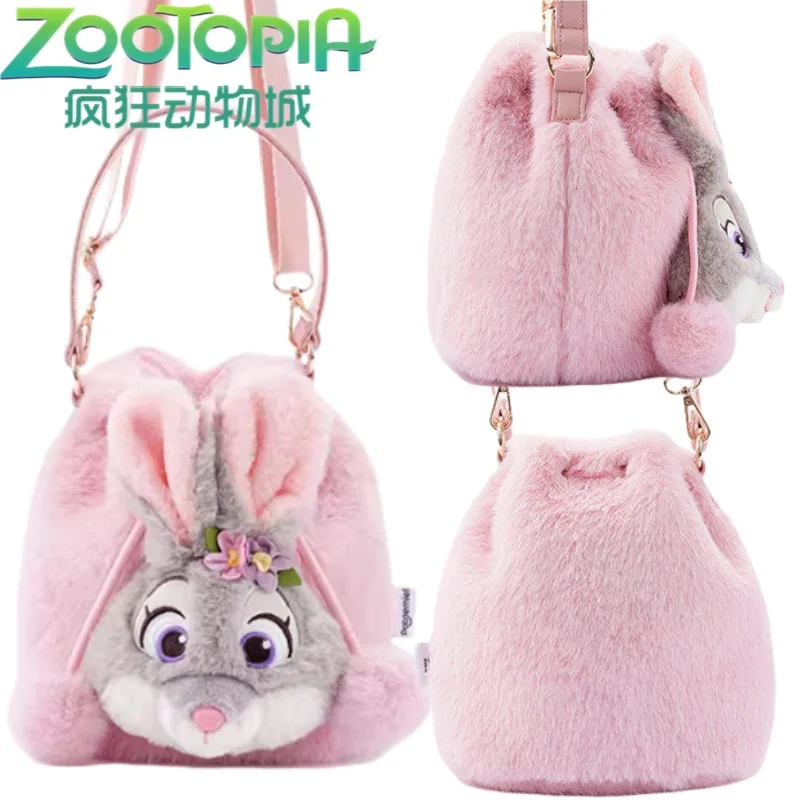 

Сумка через плечо Zootopia с изображением Джуди Хоппс, плюшевая сумка-тоут, аниме-мерч, большая вместимость, портативная, для хранения, праздничный подарок, для поездок на работу