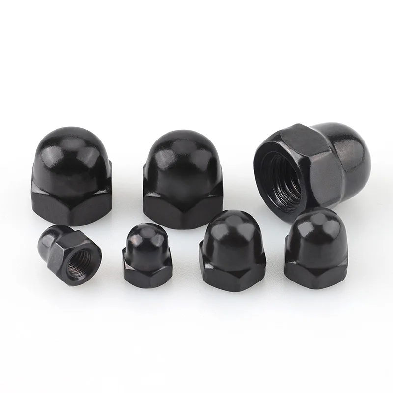 M3 M4 M5 M6 M8 M10 M12 M14 M16 M18 M20 M22 M24 Baja Tahan Karat Acorn Hex Cap Nuts Penutup Dekoratif Dome Hex Cap Nut 1-50 Buah