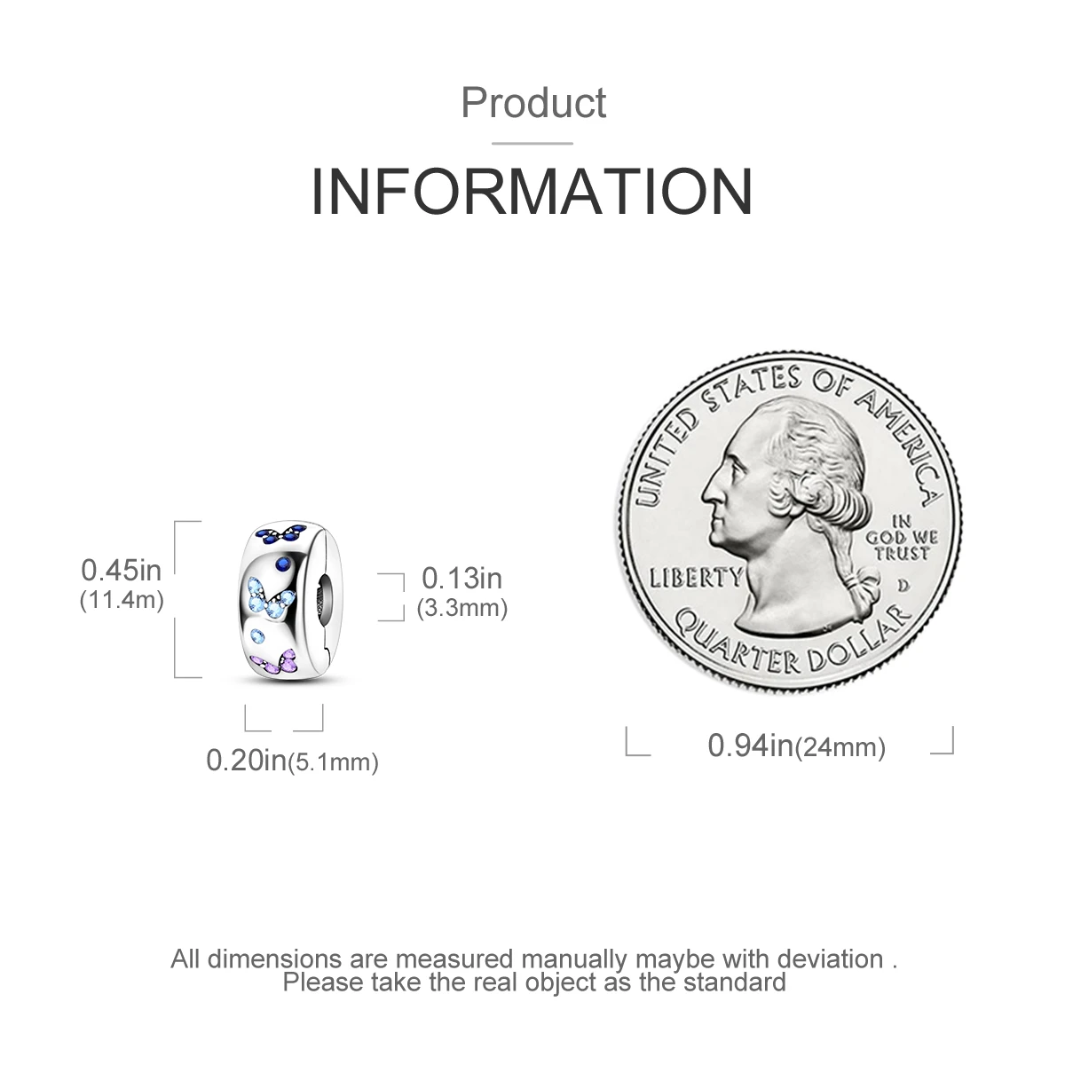 Charms passend für Originalperlen, 925er Sterlingsilber-Clip-Charms, Zirkon-Silikon-Abstandshalterperlen, passend für Armbänder, Damen-DIY-Geschenk – Detail 5
