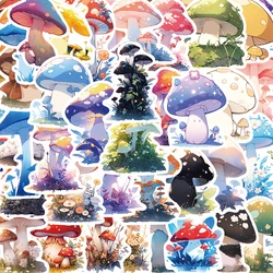 10/30/50pcs Cute Cartoon Mushroom Plant Stickers Funny Decals Kids Toy Phone Water Bottle Notebook Kawaii Graffiti Sticker Decor