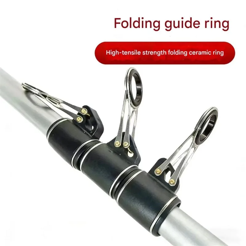 1PCS Stainless Steel Fishing Guide Set 16.2mm Tube & 23.2mm Ceramic Rings for Rod Repair Long Cast Saltwater DIY Kit
