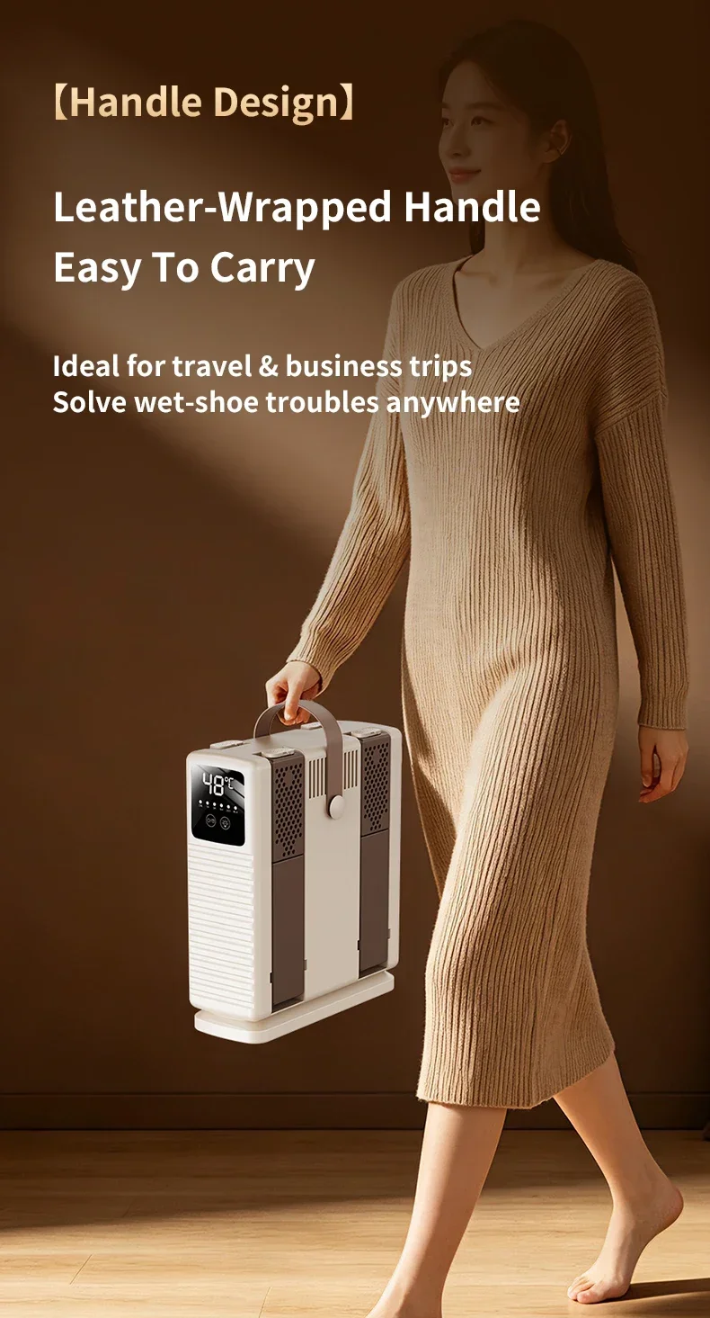 TINSOL Schuh-Trockner mit Einziehbarer Funktion, Sterilisiert und Deodoriert, Intelligente Konstante Temperatur, Zeitgesteuerte Schnelltrocknungs-Schuhmaschine – Detail 18