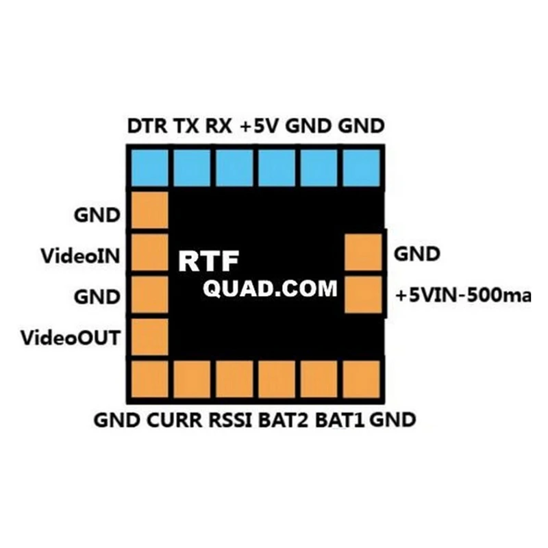 FPV MinimOsd Minim Mini OSD On-Screen-Display with KV TEAM MOD for CC3D Naze32 F3 F4 Flight Controller