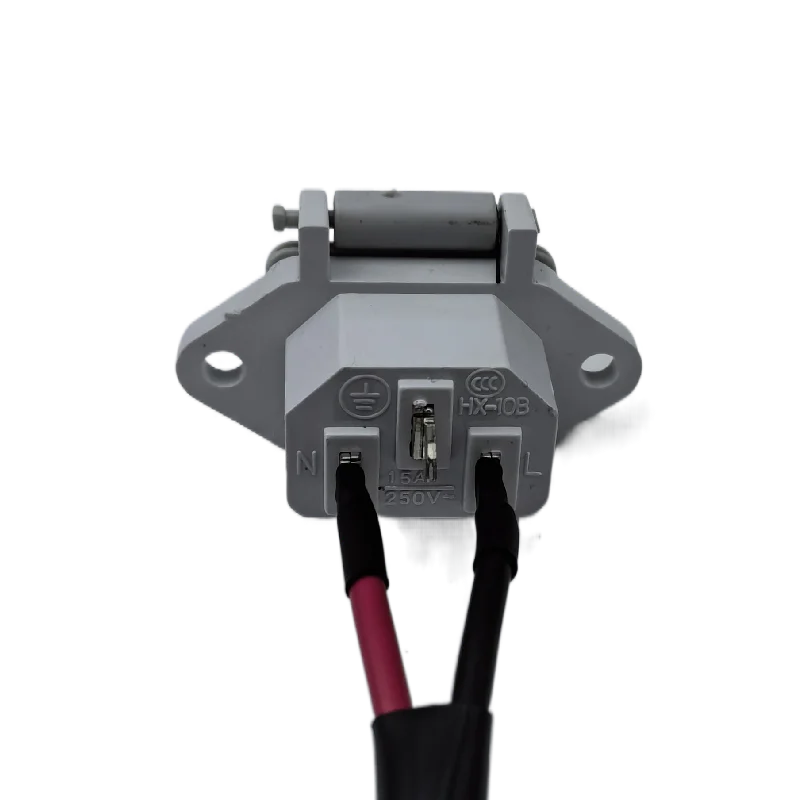 E-bike Battery Electric Car Connector Charging Plug Universal Three Vertical Charging Socket