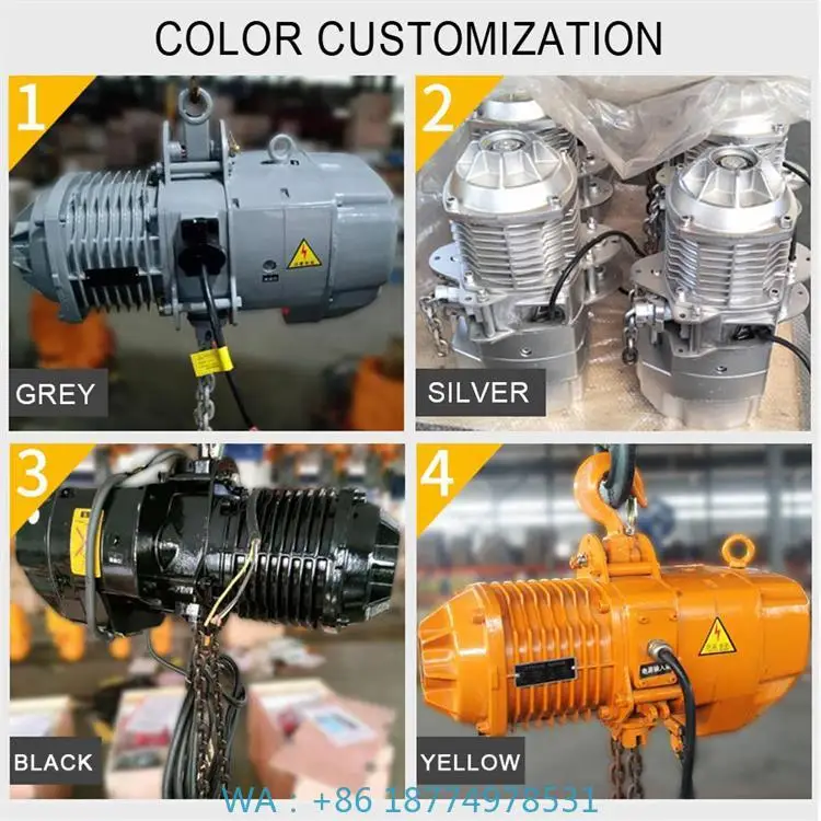 n 2ton 3ton 5ton 10 Ton 15 Ton 20 Customized Provided  Electric Chain Hoist Crane in Stock Brand Hot Selling 1to